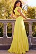 Jovani 23322 Ruffle Strap Open Back Dress
