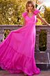 Jovani 23322 Ruffle Strap Open Back Dress