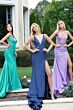 Jovani 43573 Side Slit Backless Glitter Dress