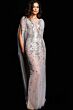 Jovani 23747 Cape Sleeves Illusion Dress