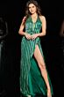 Jovani 23372 Open Slit Halter Neck Dress