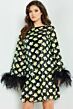 Jovani 220760 Feather Cuffs Paillettes Dress