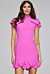 Jovani 39855 Bow Hem High Neck Dress