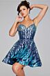 Jovani 39928 Corset Bodice Sequin Dress