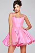 Jovani 40379 Floral Neckline Corset Dress