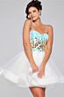 Jovani 40516 Cut Glass Spaghetti Straps Dress