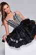 Jovani 42457 Ruffle Skirt Embellished Corset Dress