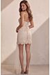 Jovani 48691 Scalloped Hem Strapless Crochet Dress