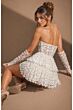 Jovani 52363 Tiered A-Line Skirt Strapless Floral Dress