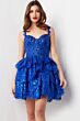 Jovani 37080 Layered Skirt Embroidered Dress