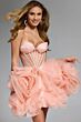 Jovani 40345 3D Floral Skirt Illusion Corset Dress