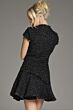Jovani 40659 Cap Sleeves Tweed Dress
