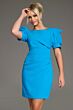 Jovani 42445 Bateau Neckline Puff Sleeve Dress