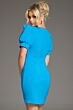 Jovani 42445 Bateau Neckline Puff Sleeve Dress