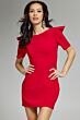 Jovani 42745 Puff Sleeve Boat Neckline Dress