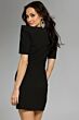 Jovani 42745 Puff Sleeve Boat Neckline Dress