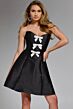Jovani 43490 Rhinestone Bows Strapless Sweetheart Dress