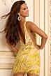 Jovani 43736 Plunging Neckline Embellished Dress