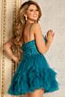 Jovani 45335 Embroidered Corset Ruffle Skirt Dress