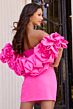 Jovani 45652 Floral Sleeve Strapless Dress