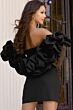 Jovani 45652 Floral Sleeve Strapless Dress