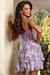 Jovani 45742 Layered Skirt Floral Sequin Dress
