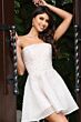 Jovani 45789 Strapless Corset Beaded Lace Dress