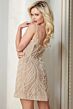 Jovani 45848 Square Neckline Embellished Dress