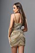 Jovani 40876 Sweetheart Neckline Nude Bodycon Dress