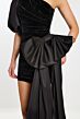 Jovani 45428 Puff Sleeve Bow Side Tail Dress