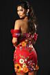 Jovani 45862 Off-The-Shoulder Floral Embroidered Dress