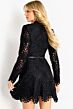Jovani 46899 Scallop Lace Hem Long Sleeve Dress
