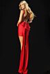 Jovani 47670 Cowl Neck Back Bow Streamer Dress