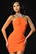 Jovani 47813 Beaded Halter Neck Fitted Dress