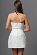 Jovani 52095 Pearl Beaded White Strapless Dress