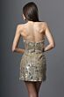 Jovani 52529 Taupe Silver Sequin Mesh Strapless Dress
