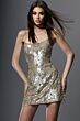 Jovani 52529 Taupe Silver Sequin Mesh Strapless Dress