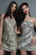 Jovani 52539 Strapless Straight Neckline Taupe Silver Dress