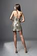Jovani 52540 Strapless Straight Neckline Nude Metallic Dress