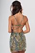 Jovani 52543 Strappy Back Sequin Mesh Black Dress