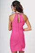 Jovani 53439 Keyhole Neckline Pink Bodycon Dress