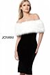 Jovani 63883 Spaghetti Strap Knee-Length Dress
