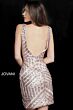 Jovani 63899 Plunging V-Neck Cocktail Dress