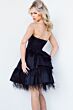 Jovani 22326 Layered Skirt Strapless Dress