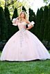 Jovani Q43231 Corset Bodice Ruffle Arm Band Quince Dress