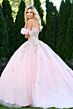 Jovani Q43231 Corset Bodice Ruffle Arm Band Quince Dress
