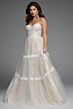 Jovani 41066 Sweetheart Neck A-Line Lace Wedding Dress