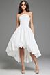 Jovani 42345 Strapless High Low Bubble Skirt Wedding Dress