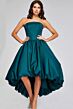 Jovani 42345 Strapless High Low Bubble Skirt Wedding Dress