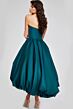 Jovani 42345 Strapless High Low Bubble Skirt Wedding Dress